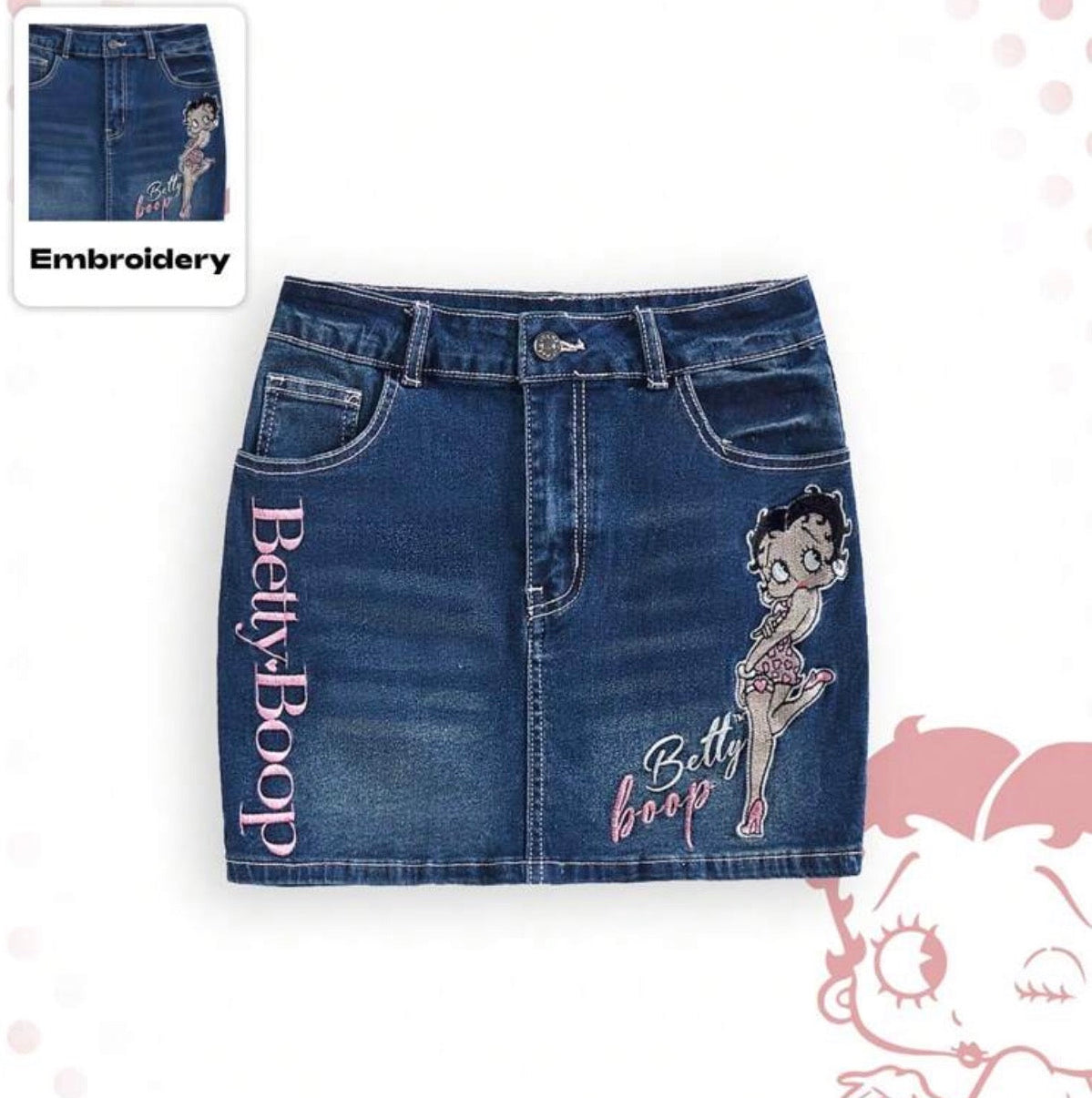 Betty Boop Embroidered Cartoon