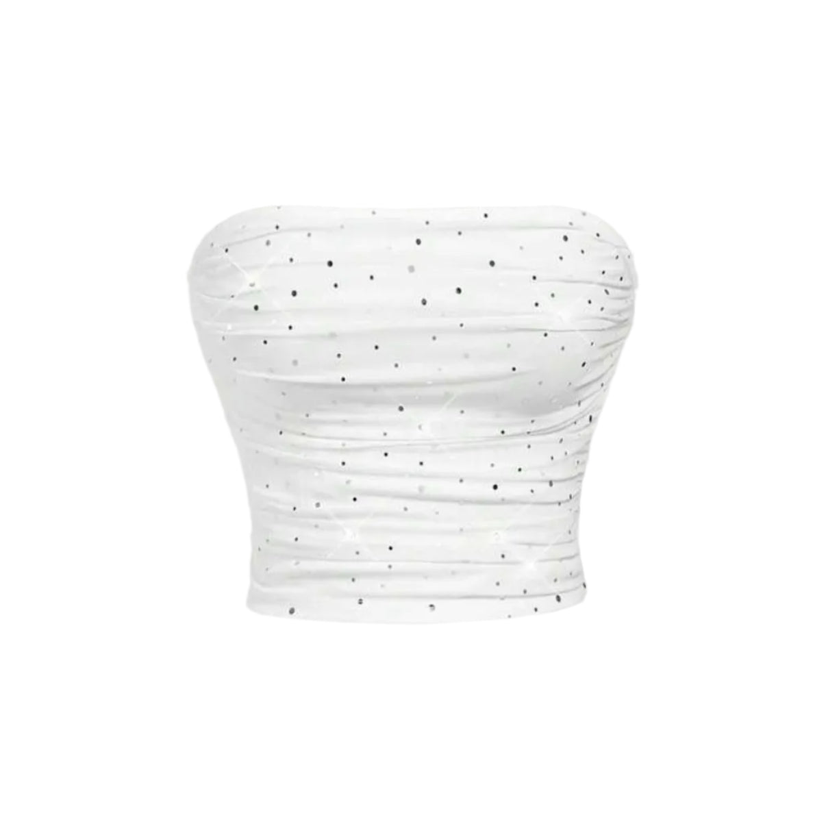 MOD Women's Glitter Mesh Strapless Concert Top