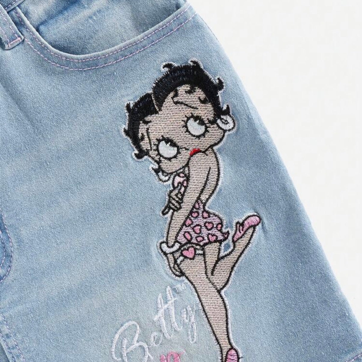 Betty Boop Embroidered Cartoon