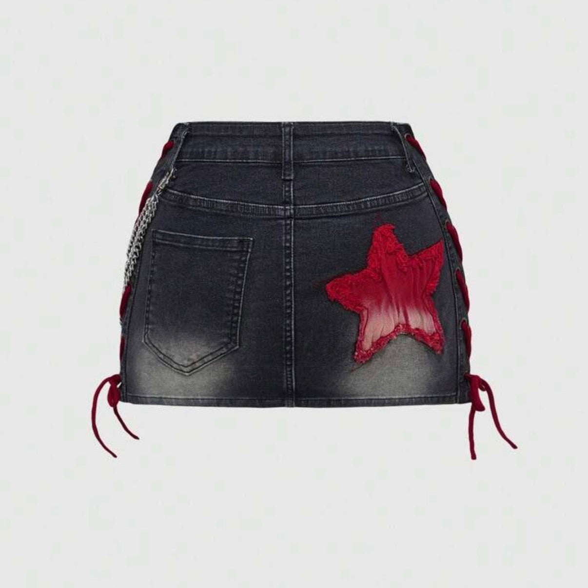 Y2K Retro Low Waist Denim Mini Skirt For Women