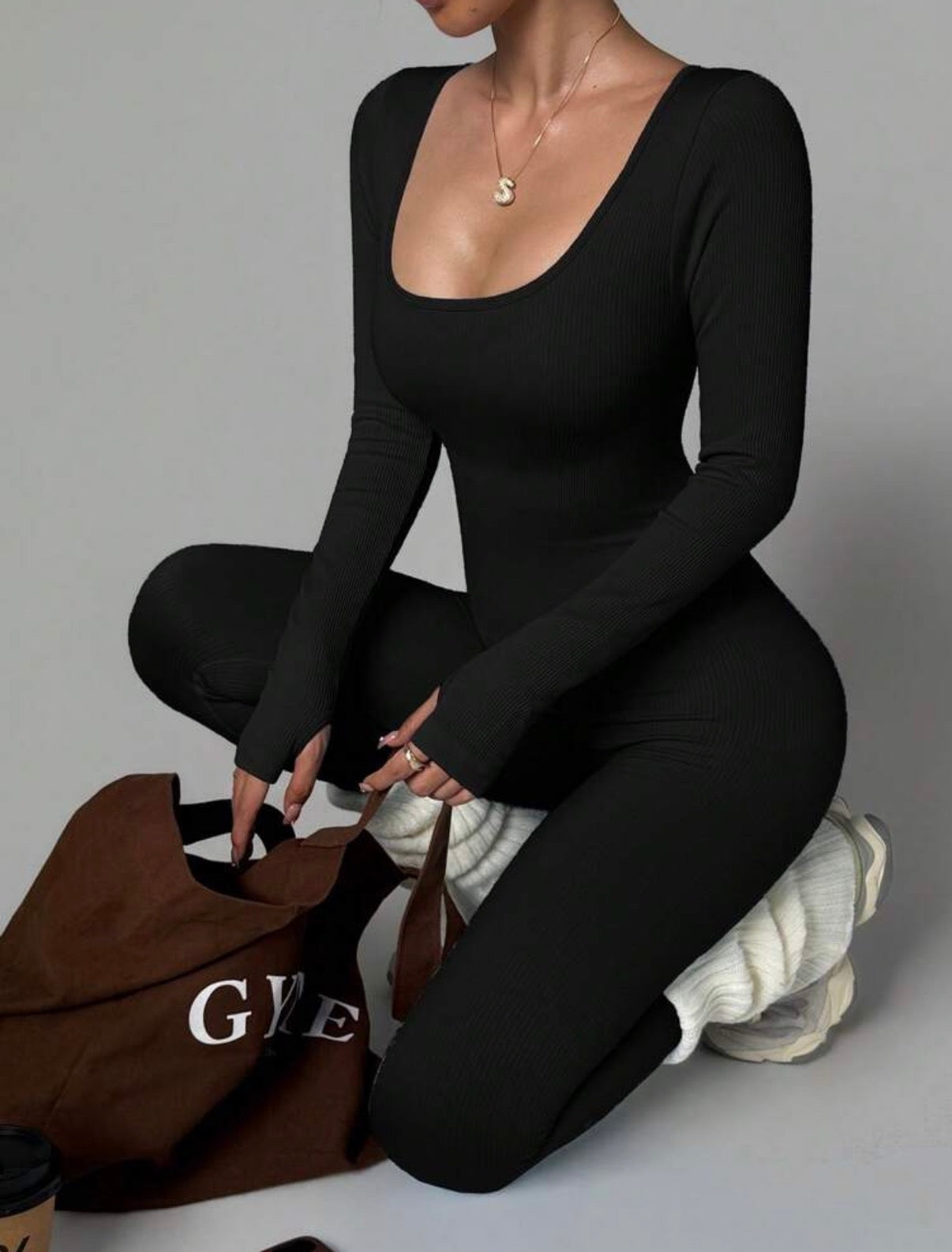 Casual Solid Skinny Jumpsuit Pants