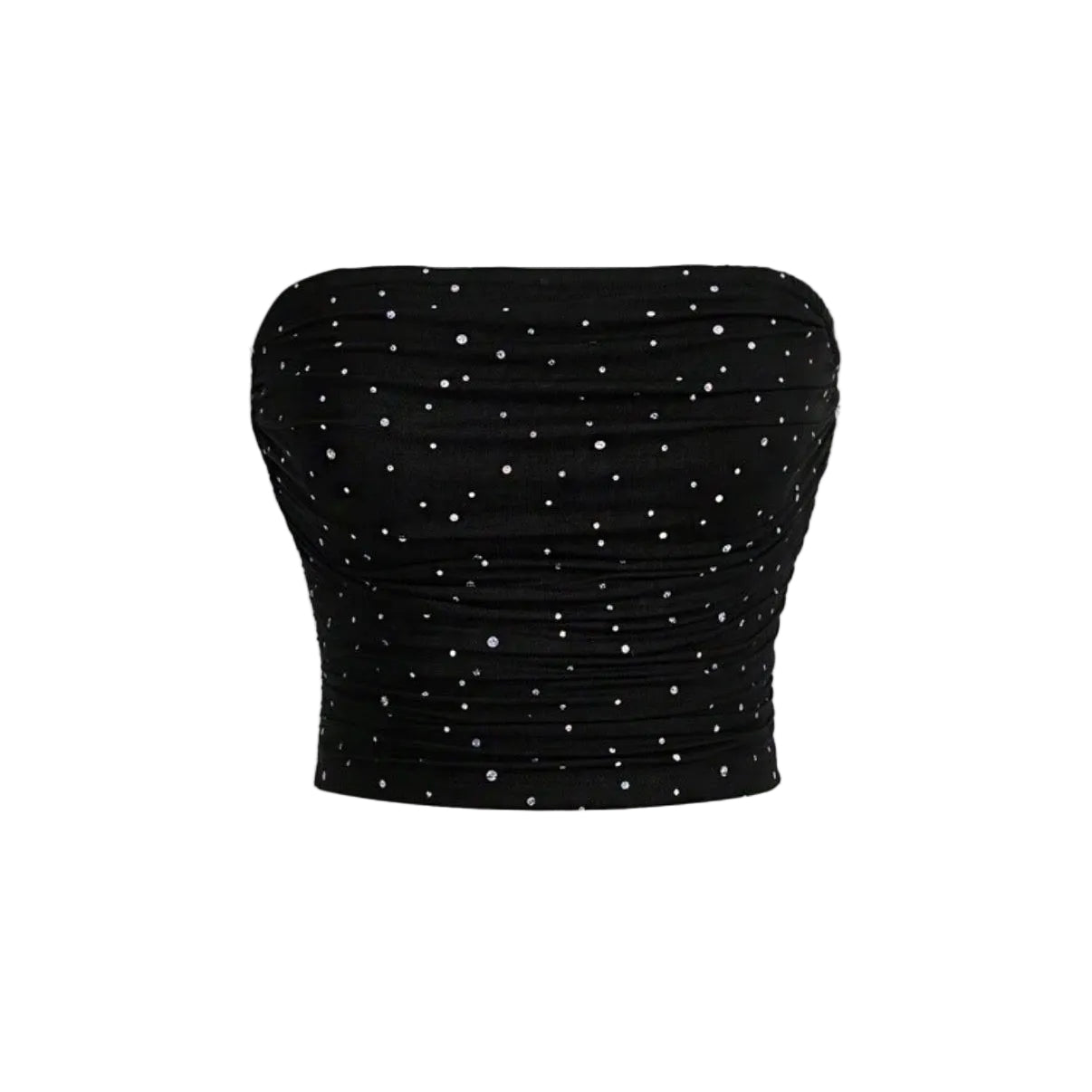 MOD Women's Glitter Mesh Strapless Concert Top