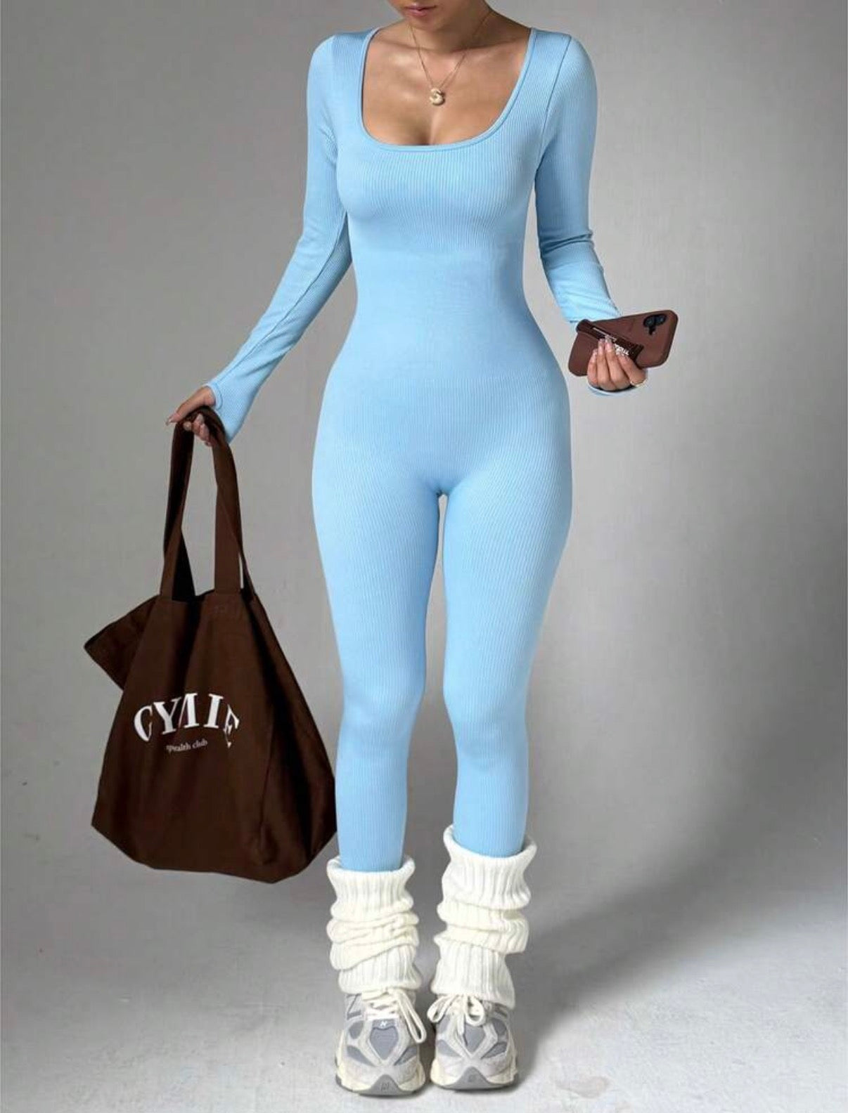 Casual Solid Skinny Jumpsuit Pants