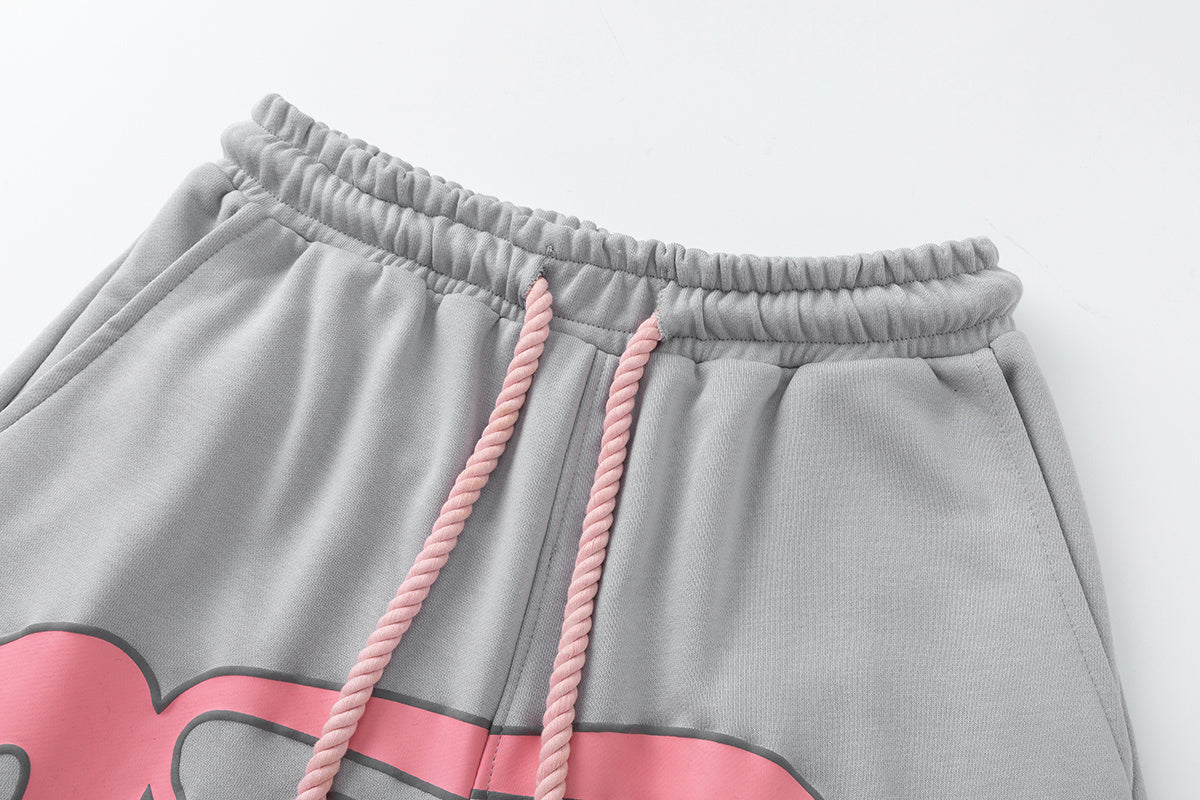 Men’s Pink Graffiti Shorts – Fashion Casual Summer Shorts