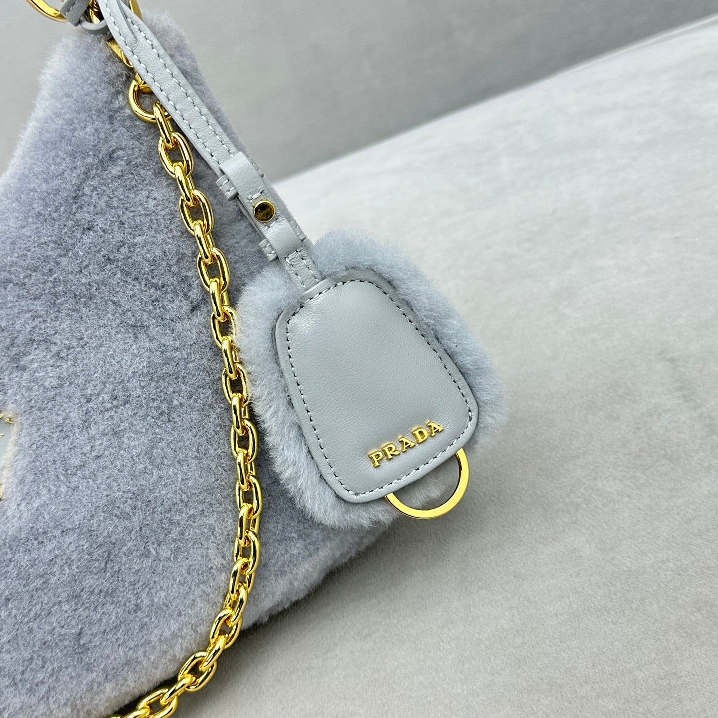 PRADA Re-Edition 2005 shearling shoulder bag